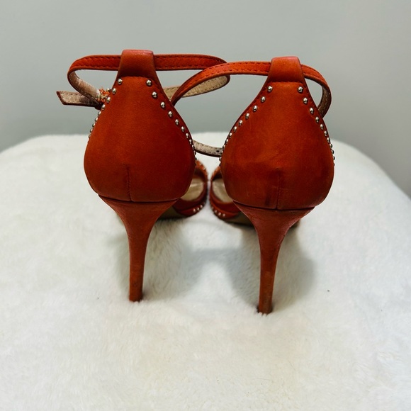 Beautiful Steven Madden heels shoes, size 7, orange, heel 5” - Picture 4 of 15